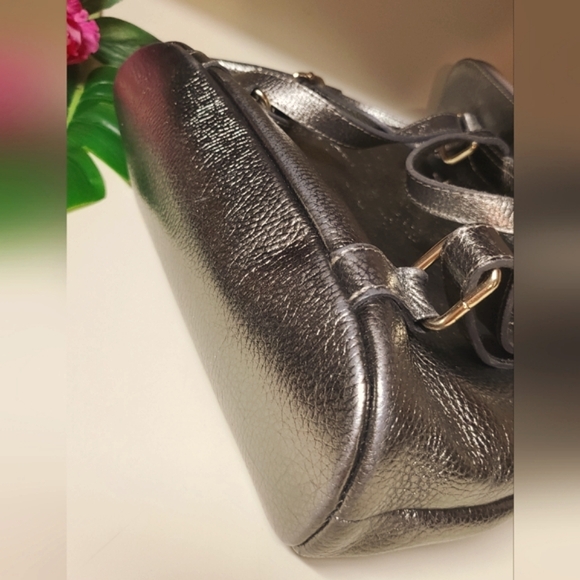 Pelle | Made in Italy | Champagne Gold Leather | Backpack | NWOT - Picture 3 of 14